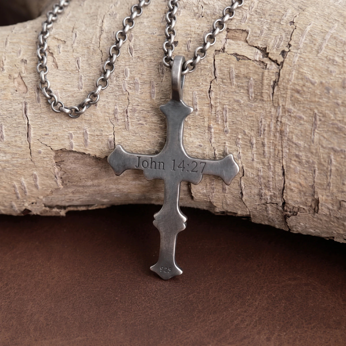 925 Sterling Silver Engravable All Seeing Eye Cross Pendant Guided By Divine Providence
