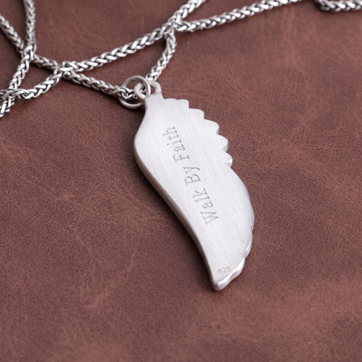 Custom 925 Sterling Silver Angel Wing Pendant Bringing Guardian Protection And Freedom