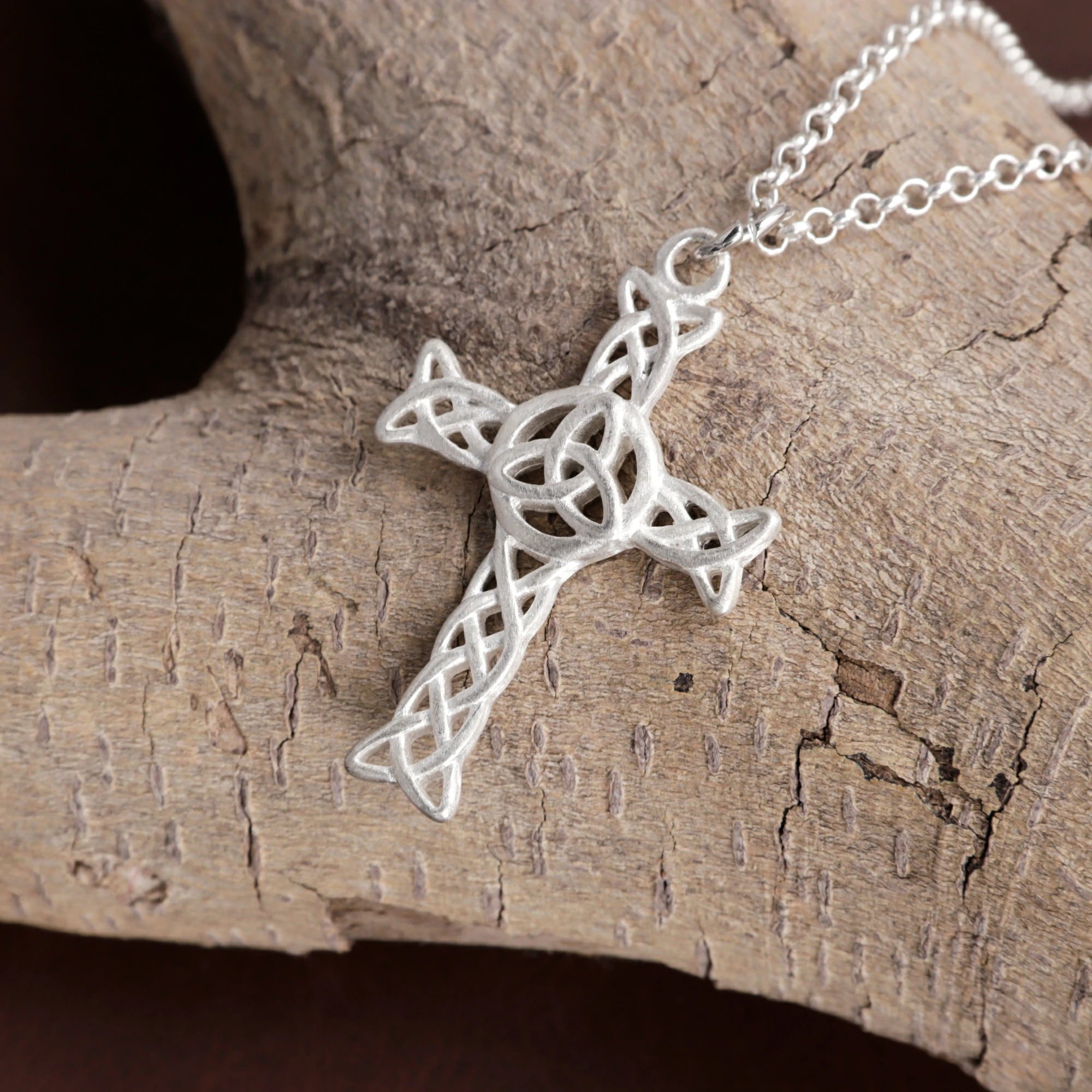 925 Sterling Silver Celtic Cross Pendant for Divine Grace & Eternal Protection