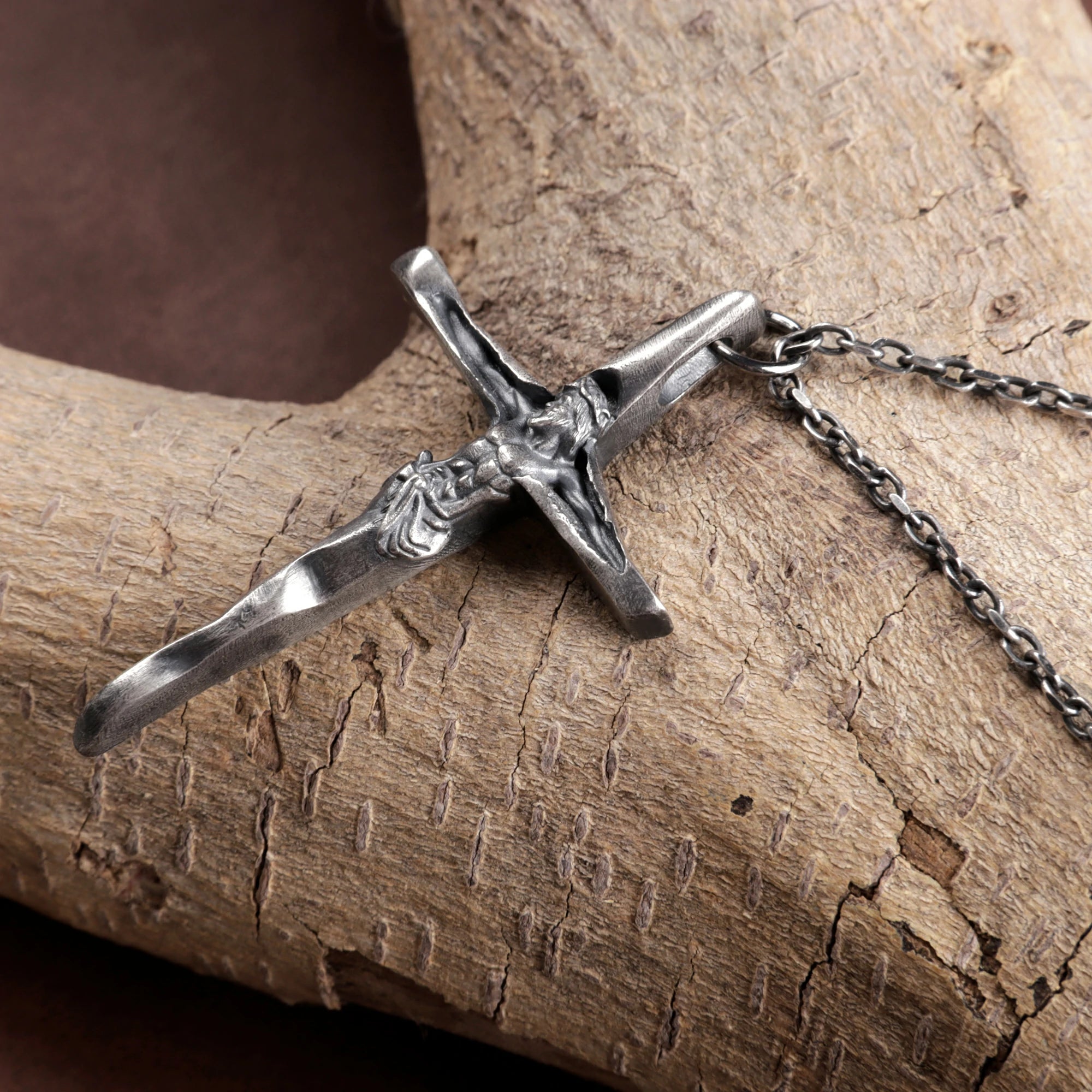 Personalized 925 Silver Papal Crucifix Pendant Timeless Faith Necklace