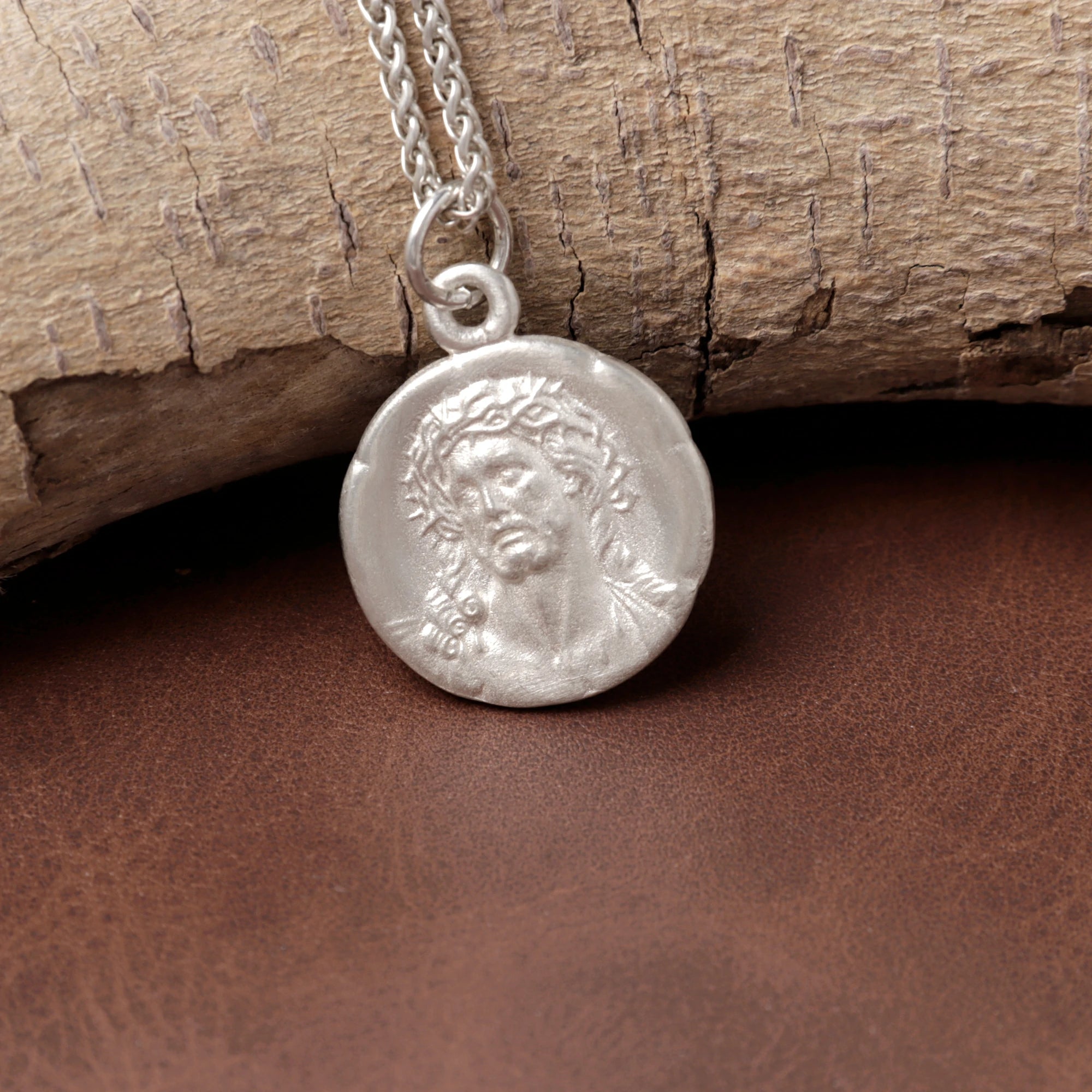 Custom 925 Sterling Silver Jesus Medallion for Sacred Grace & Holy Protection