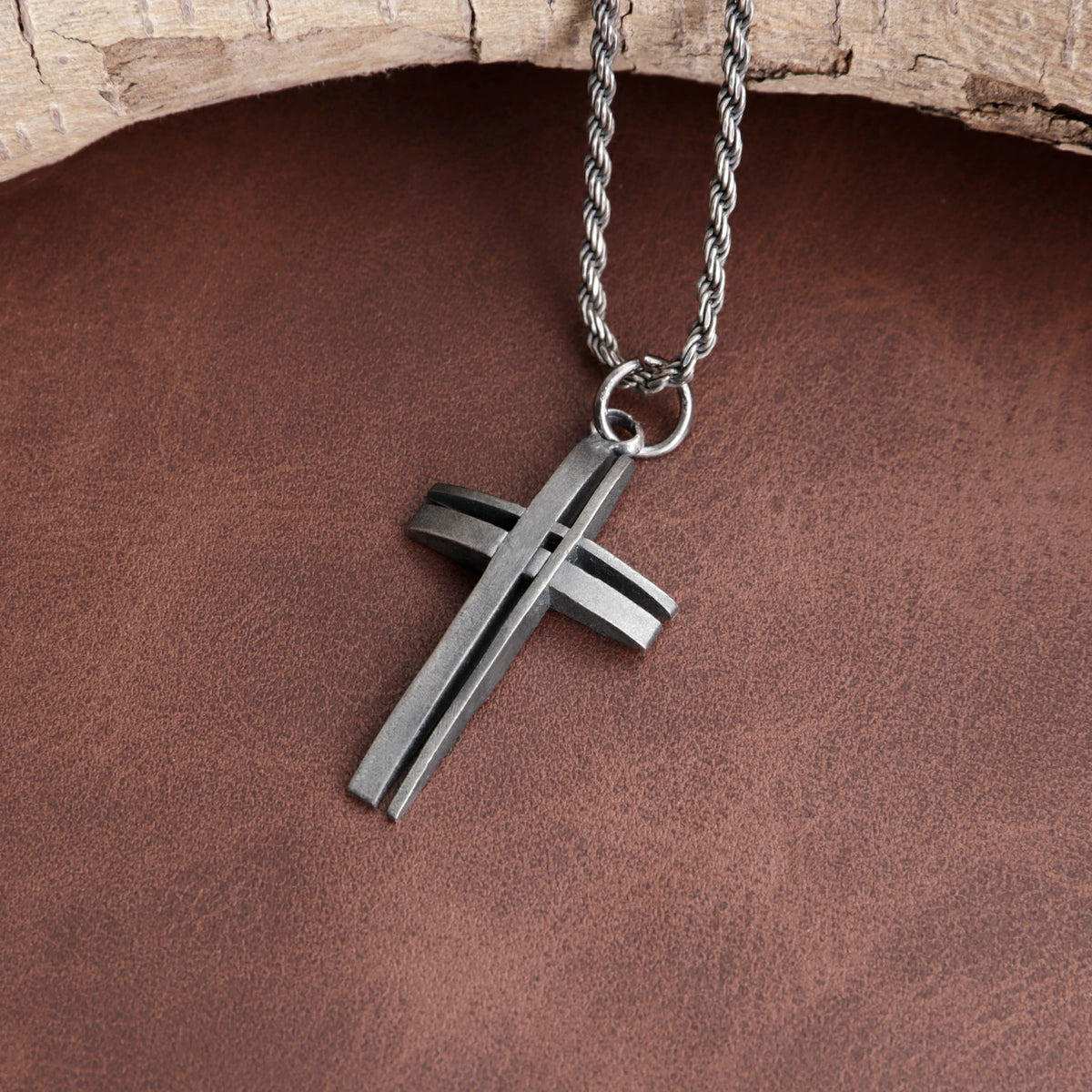 925 Sterling Silver Layered Cross Pendant Shielding Your Soul In Unshakeable Faith