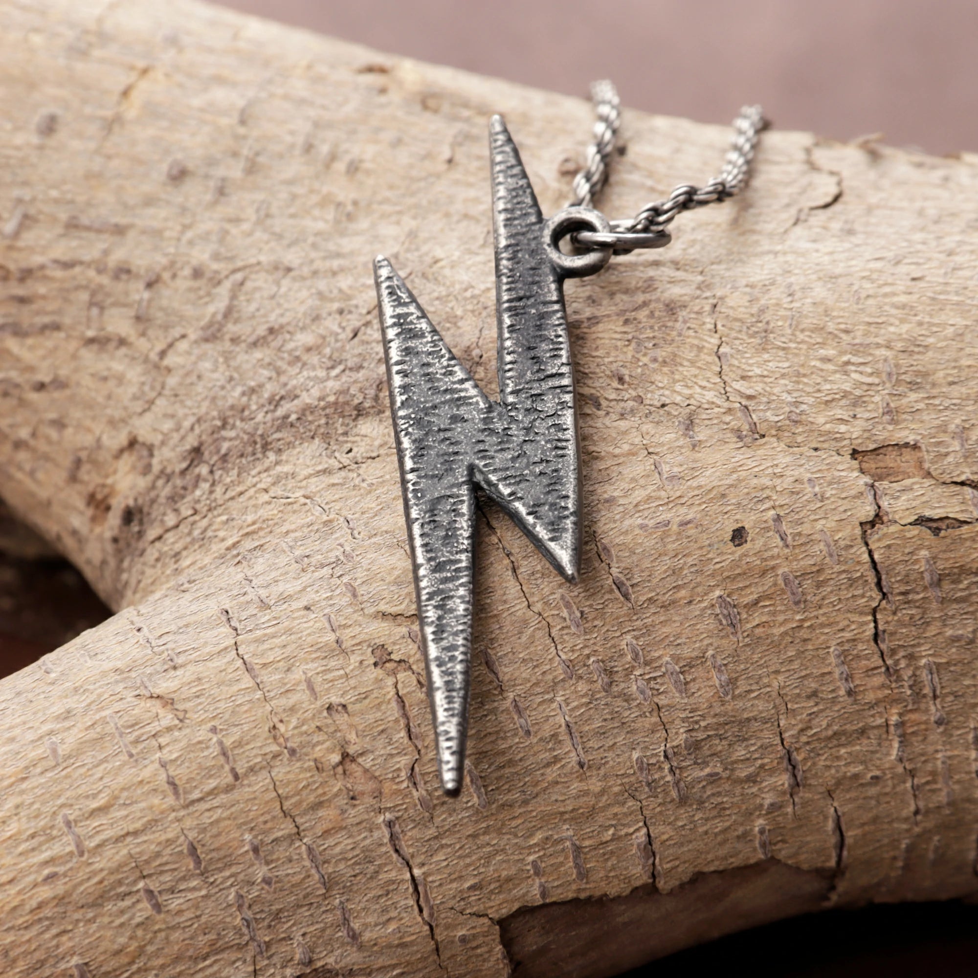 925 Sterling Silver Lightning Bolt Pendant for Bold Style and Inner Strength