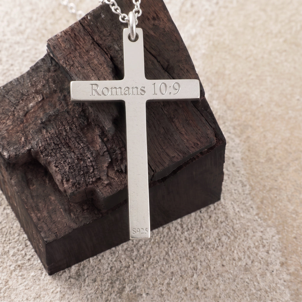 925 Sterling Silver Radiant Crucifix Holy Jesus Cross Durable Necklace