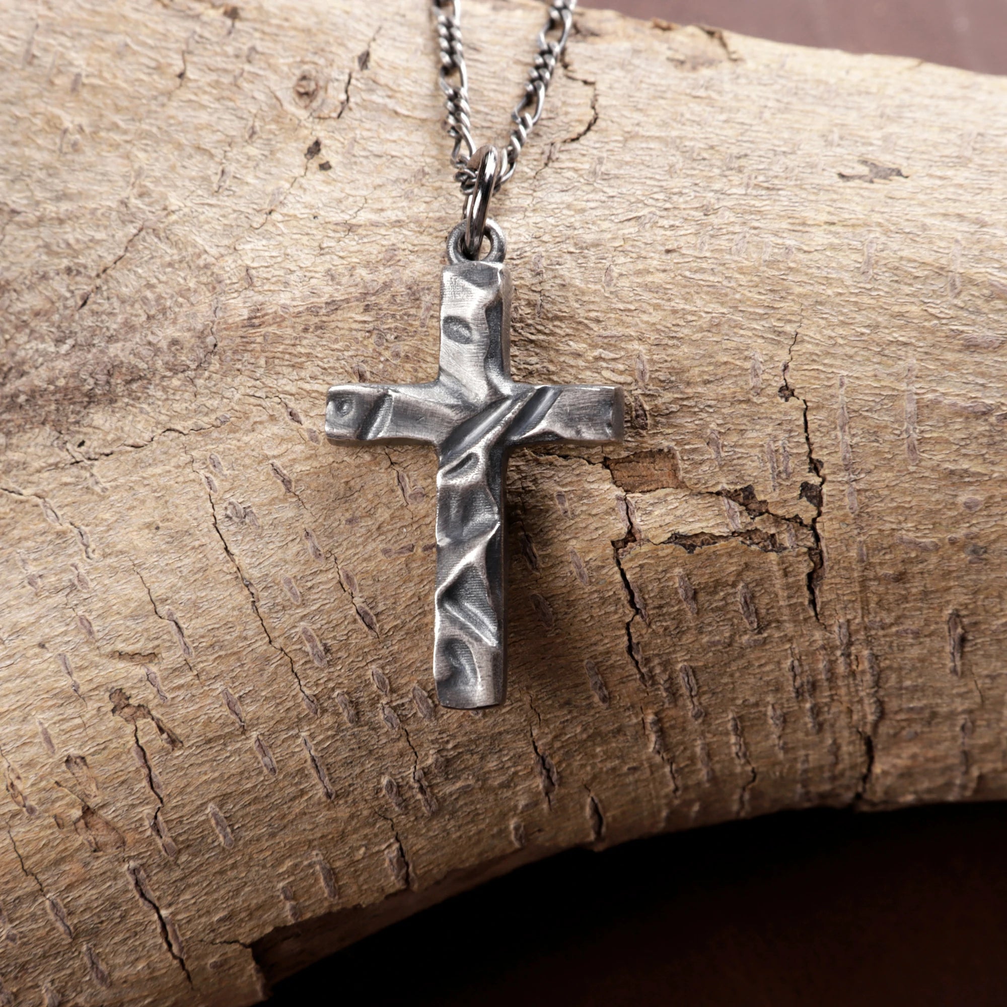 Solid 925 Sterling Silver Inset Crucifix Sacred Heirloom Protection Gift for Him Her