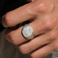 Custom Personalized Celtic Cross Triquetra Signet Ring, 925 Sterling Silver Faith Ring  Irish Heritage Spiritual Gift