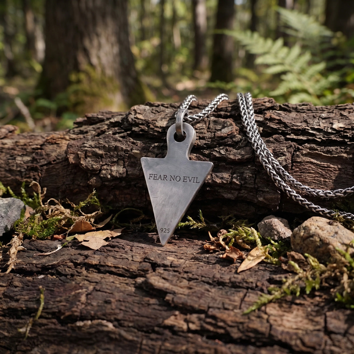 925 Sterling Silver Norse Arrowhead Pendant Channeling Raw Power And Focus