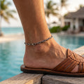 925 Sterling Silver Mariner Anchor Chain Anklet for Men & Women