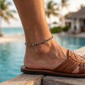 925 Sterling Silver Mariner Anchor Chain Anklet for Men & Women