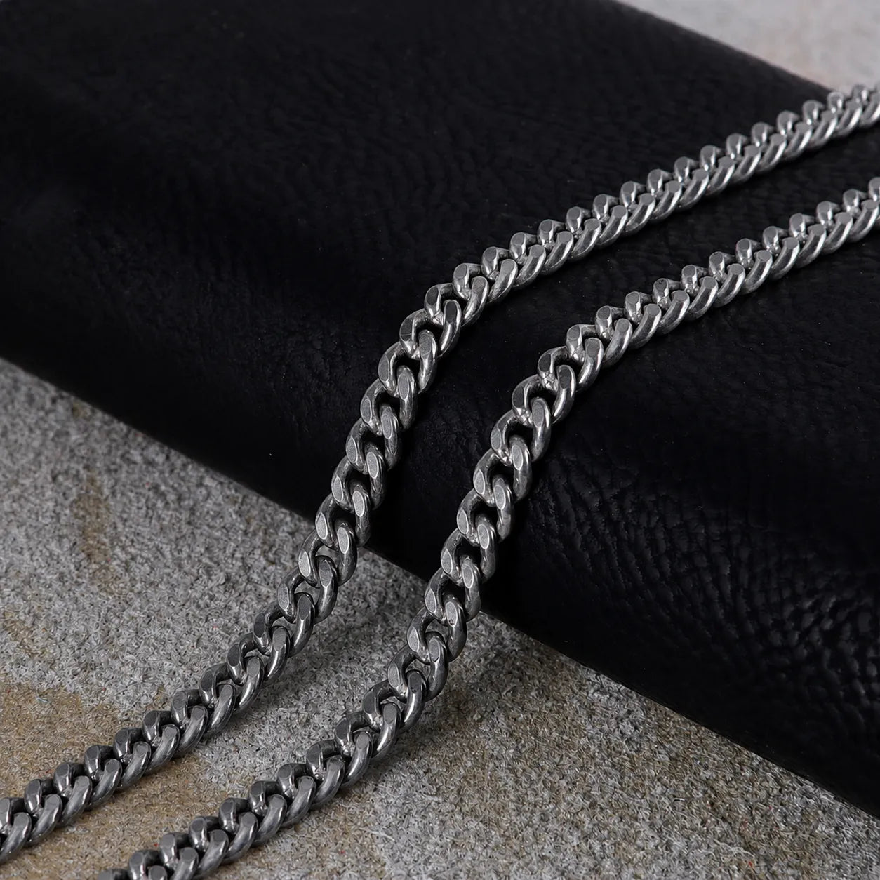 925 Sterling Silver Cuban Chain, Unique Dragon Head Lobster Clasp, 3mm–8mm Sizes, Birthday Gift for Men