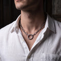 925 Sterling Silver 5mm Thick Paperclip Chain Necklace With Engraved Spring Clasp For Men Gift
