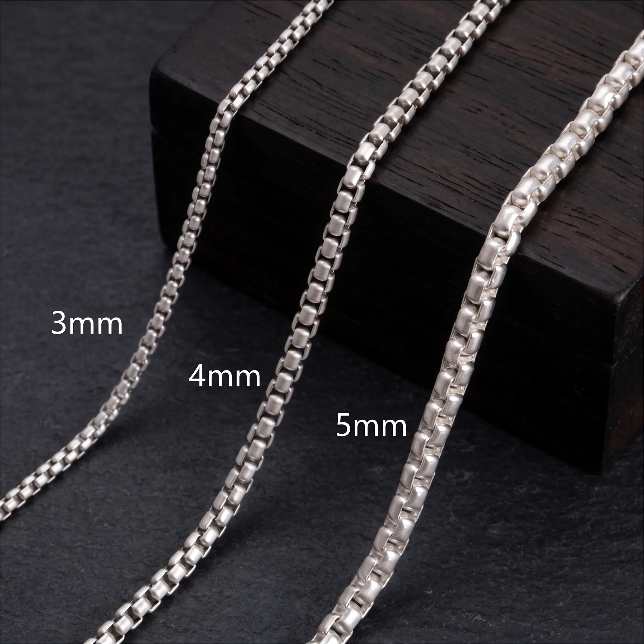925 Sterling Silver Box Chain Anklet - Perfect Vacation Gift for Him & Her