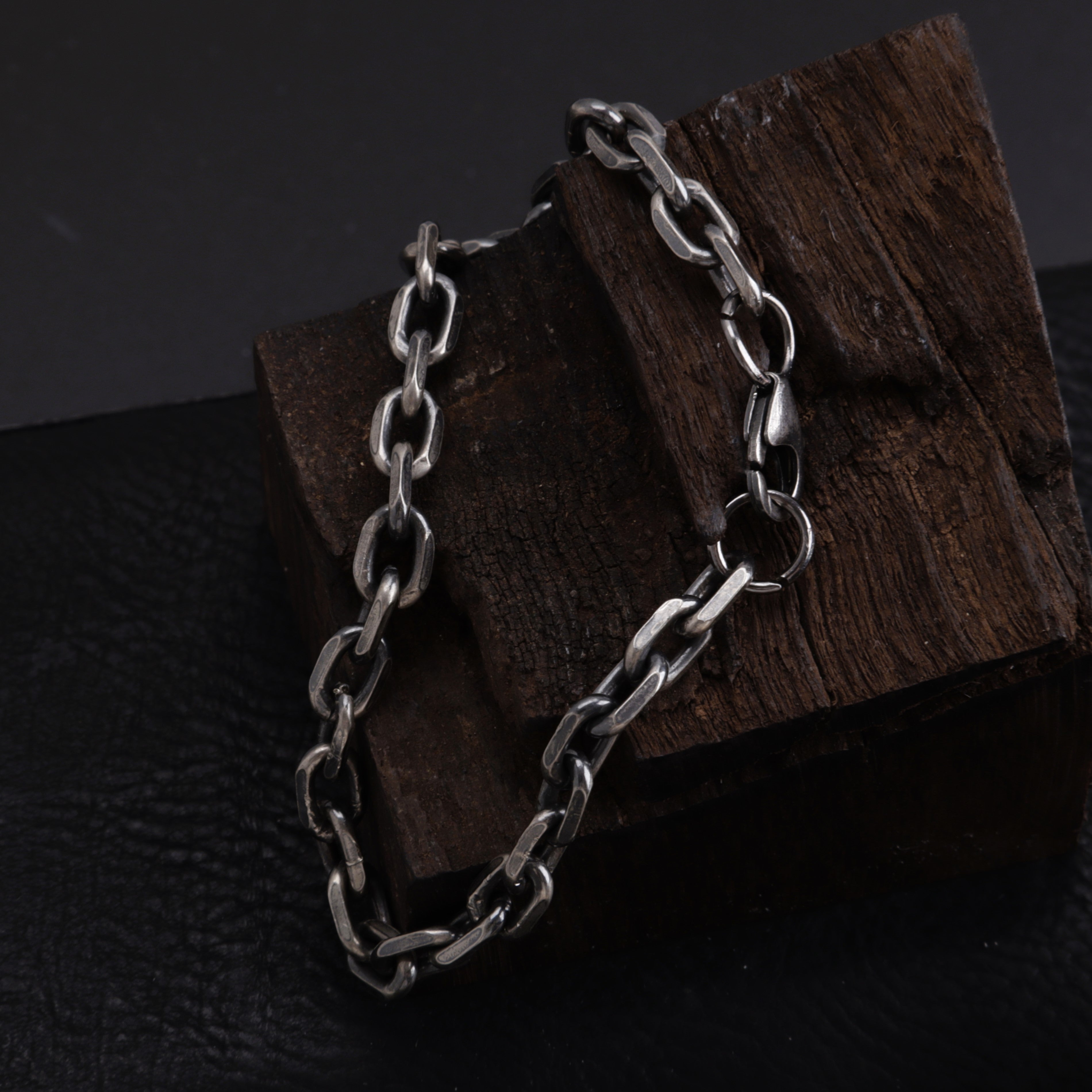 925 Sterling Silver Anchor Chain Anklet for Men & Women