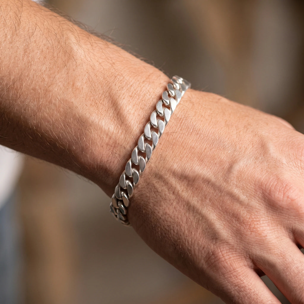 925 Sterling Silver Curb Cuban Link Bracelet Delivering Bold Edge And Timeless Power