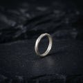 Custom Engraved Twisted 925 Sterling Silver Ring, Personalized Mobius Promise Band, Couple Wedding Ring