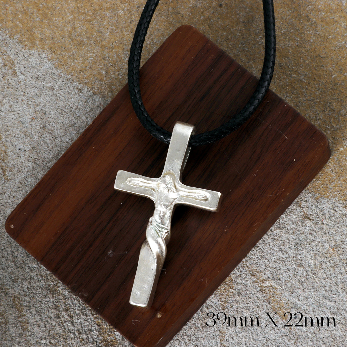 Enduring Hope Crucifix Necklace, Genuine 925 Sterling Silver Spirit of Fortitude Pendant