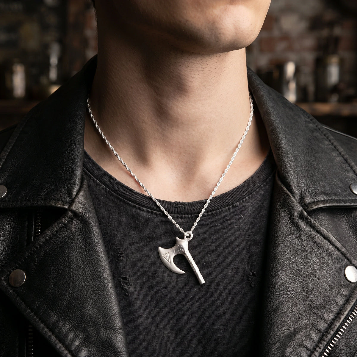925 Sterling Silver Forged Viking Axe Pendant Delivering Rugged Edge And Fearless Power