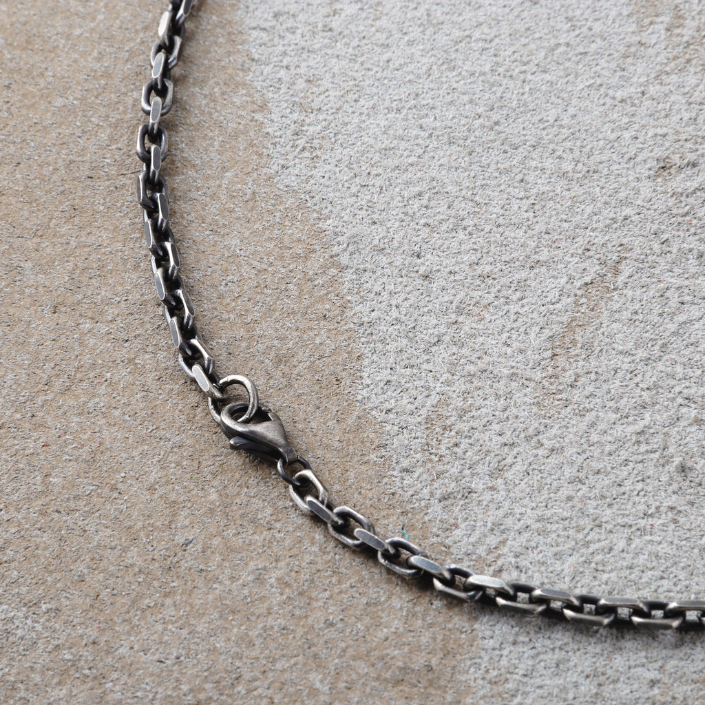 Men's 925 Sterling Silver Cable Chain Necklace