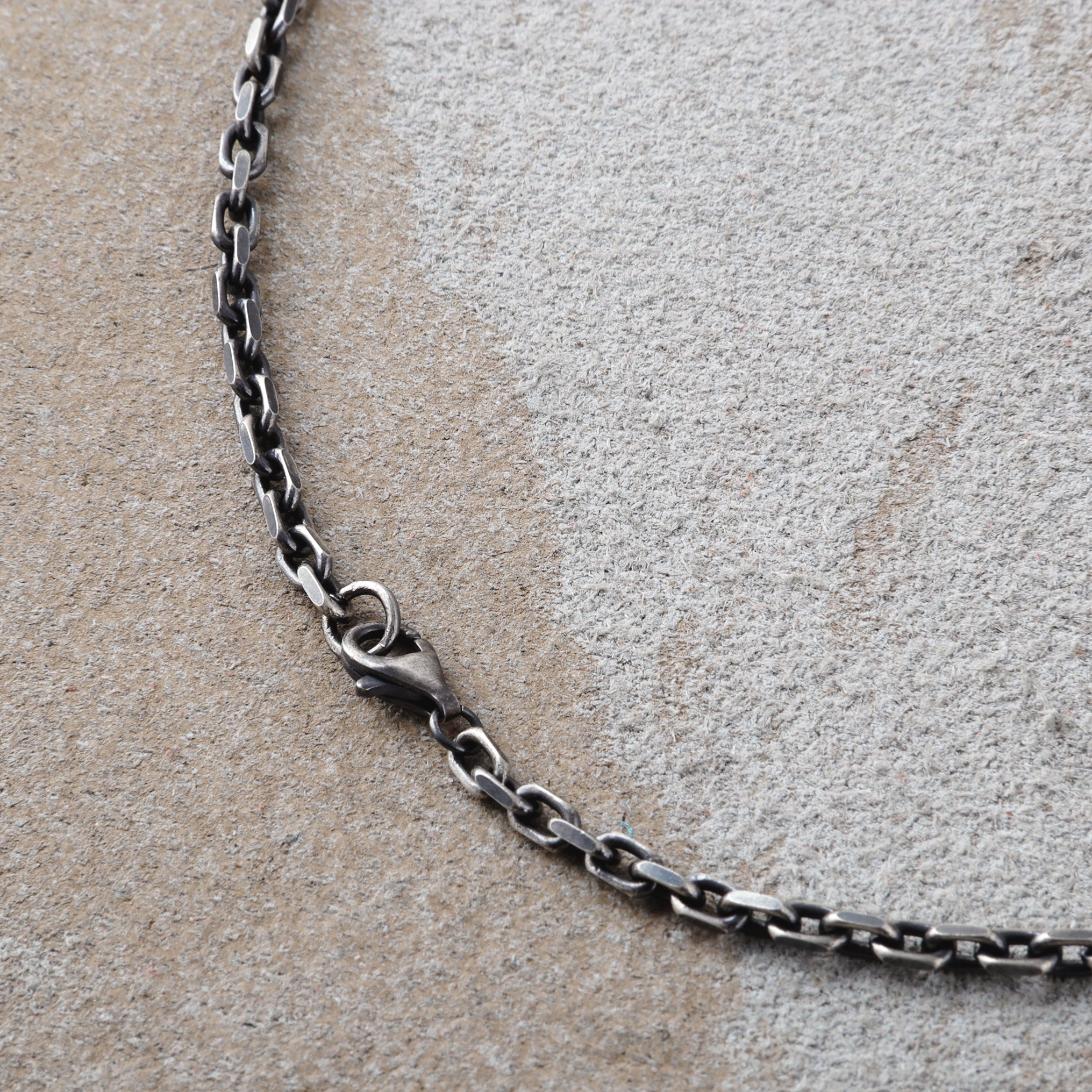 Men's 925 Sterling Silver Cable Chain Necklace