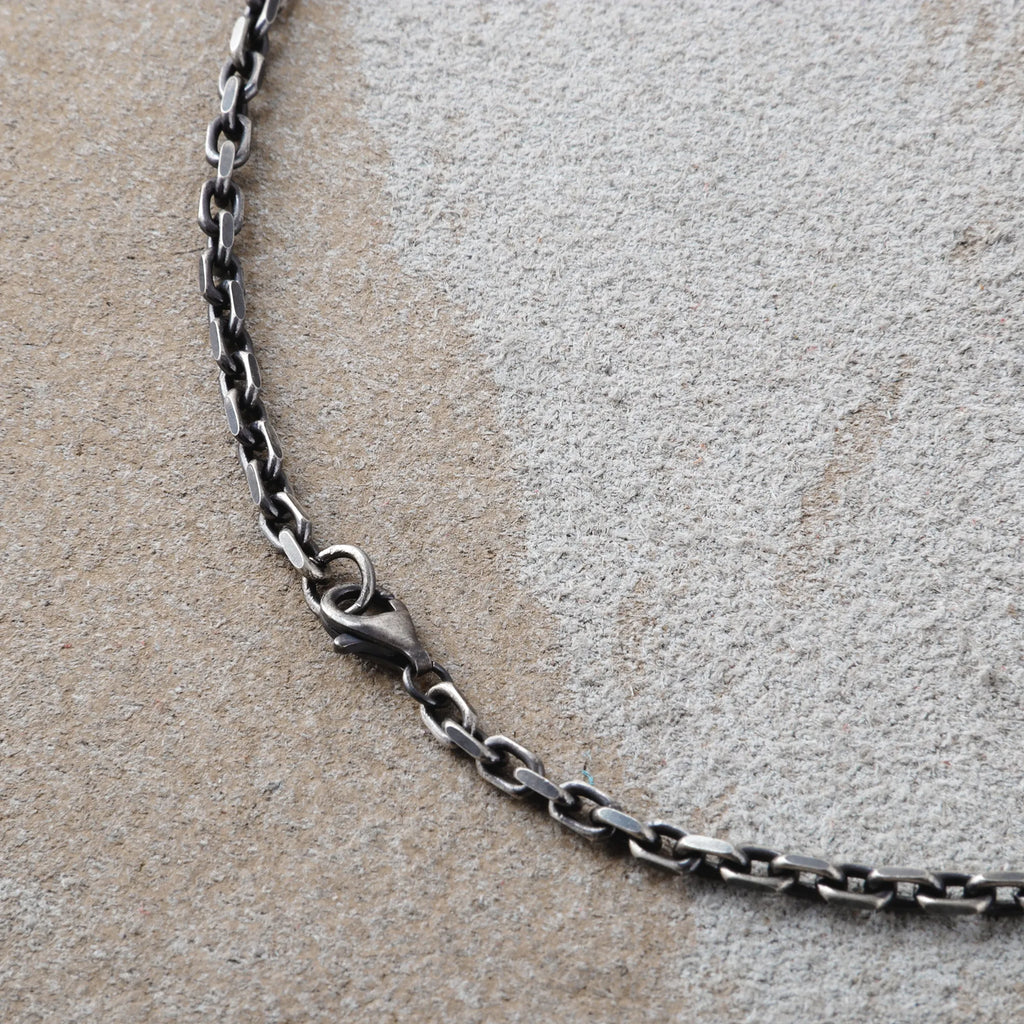 Men's 925 Sterling Silver Cable Chain Necklace