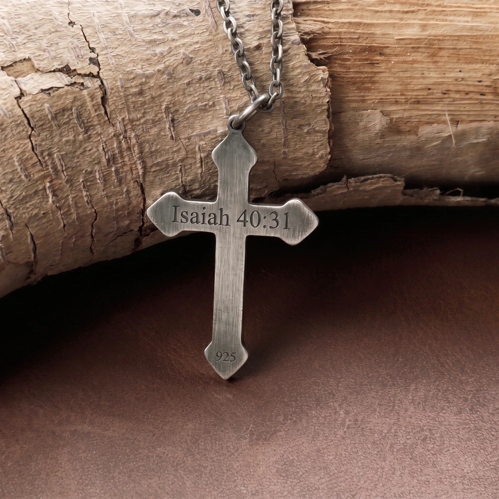 Custom Engraved 925 Sterling Silver Cross Pendant for Everlasting Devotion