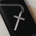 Eternal Light Sunburst Cross Pendant, 925 Sterling Silver Devotional Protection Amulet