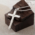 925 Sterling Silver Chiseled Holy Cross Durable Religious Faith Pendant Necklace
