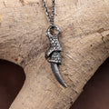 925 Sterling Silver Dragon Claw Pendant Necklace for Men, Durable Gothic Jewelry Gift