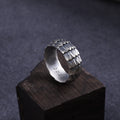 Men's Dragon Scale Ring, Personalized 925 Sterling Silver Band for Men, Custom Engraved Armor Promise Ring Gift