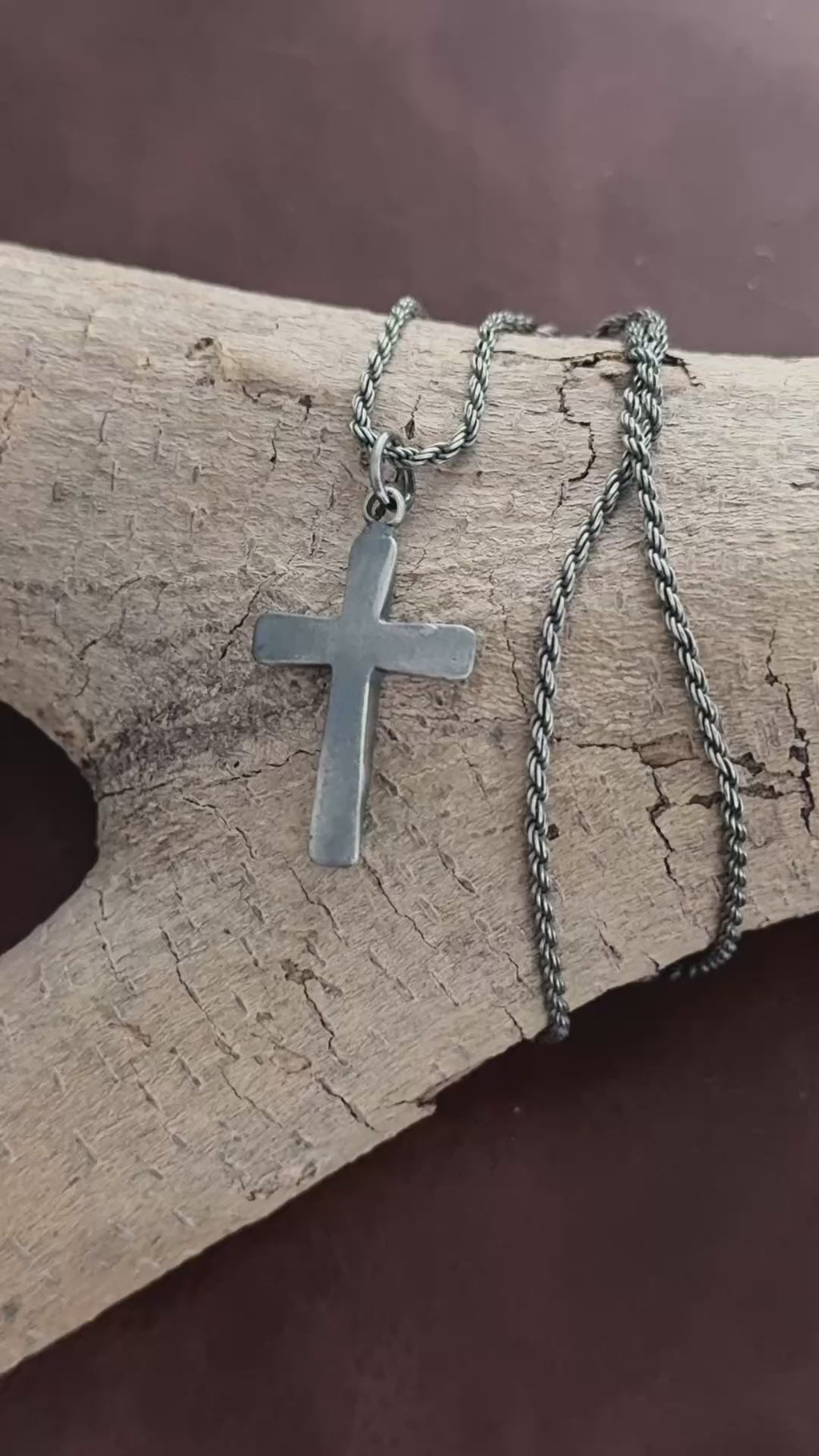 Custom 925 Sterling Silver Domed Cross Pendant for Unshakable Faith and Divine Peace