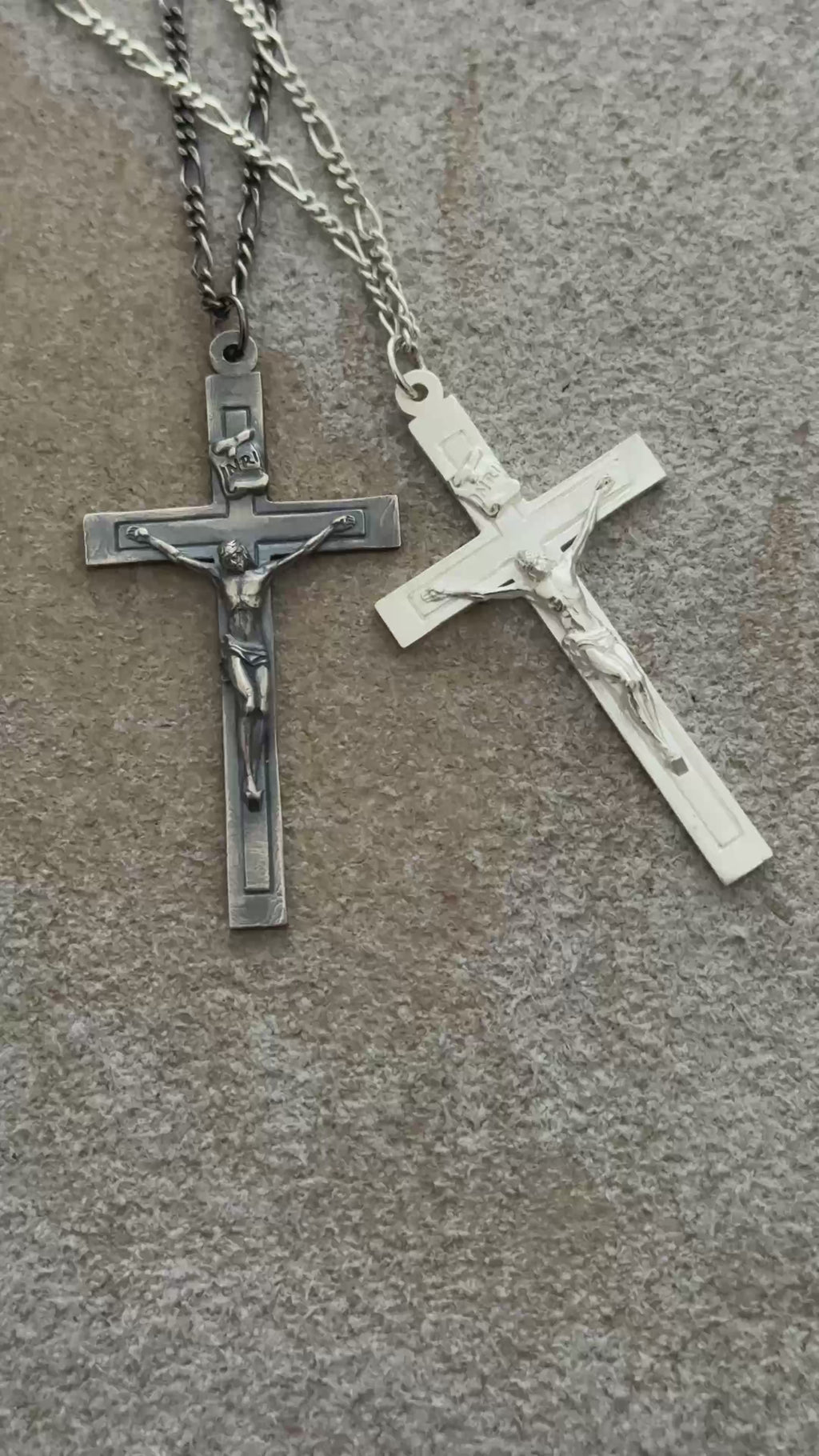 Sacred Fortitude Christ Pendant, Retro & Polished 925 Sterling Silver Talisman