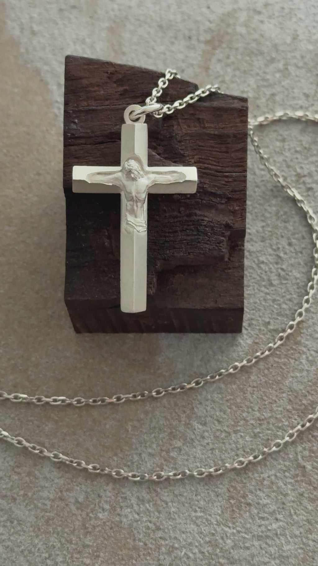 925 Sterling Silver Holy Crucifix, Sacred Jesus Cross Pendant for Faith & Salvation