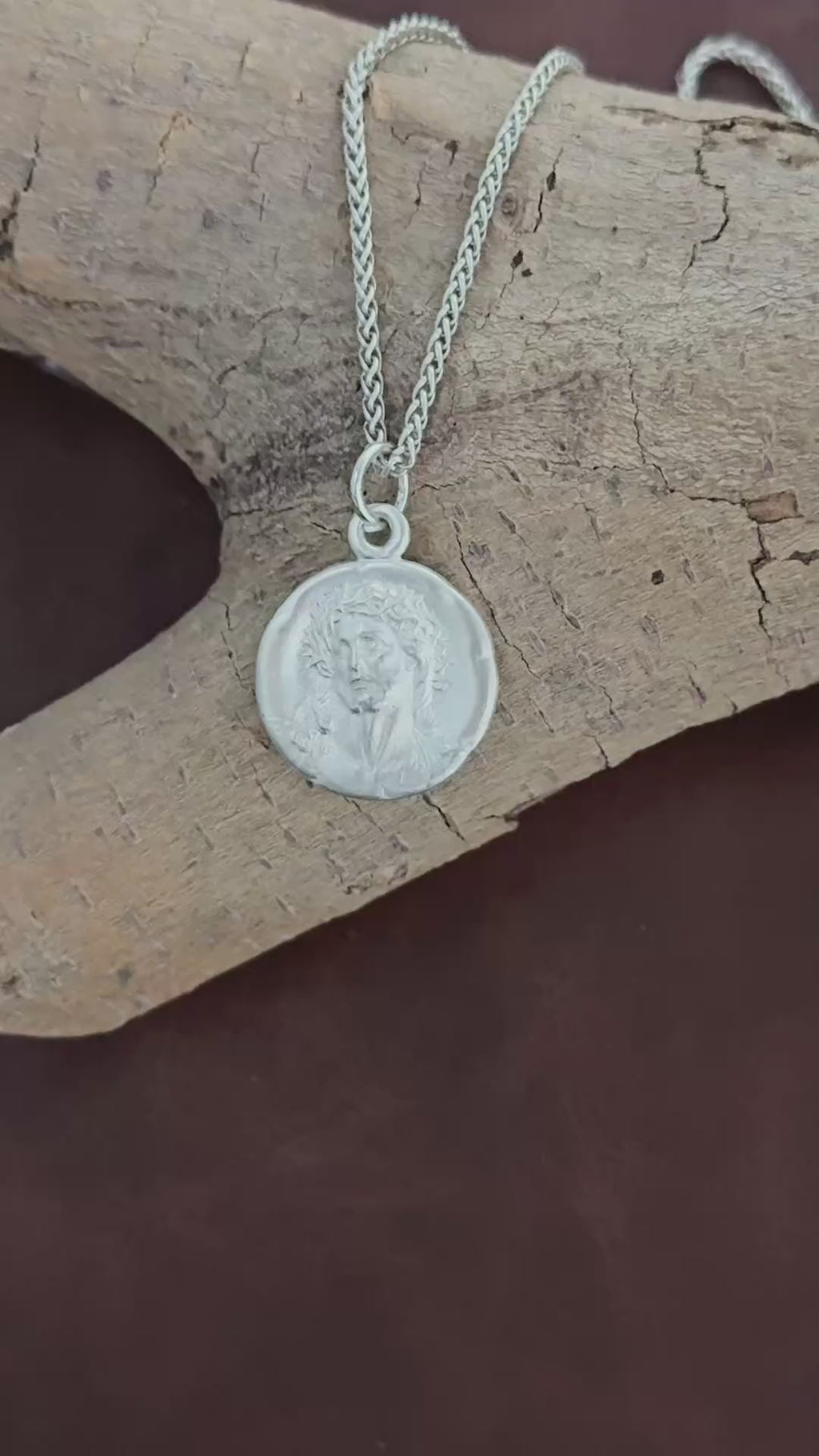 Custom 925 Sterling Silver Jesus Medallion for Sacred Grace & Holy Protection