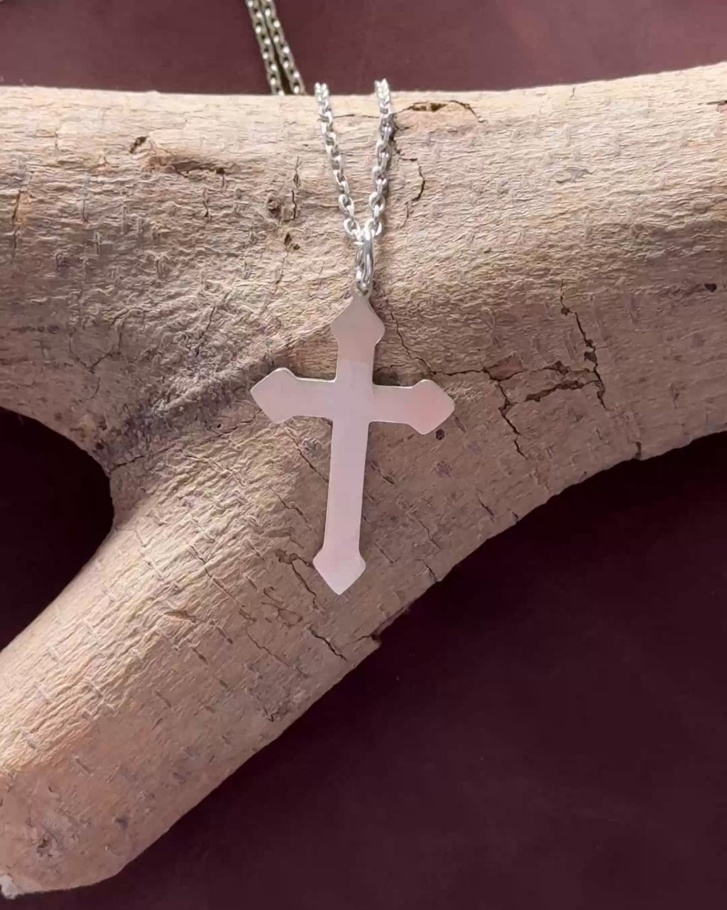 Custom Engraved 925 Sterling Silver Cross Pendant for Everlasting Devotion
