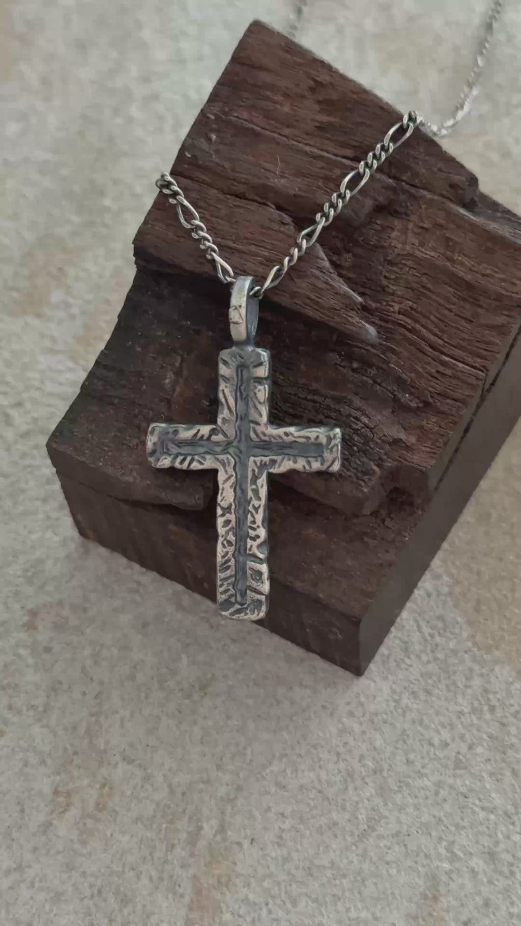 925 Sterling Silver Old Rugged Cross Durable Sacred Faith Pendant Necklace