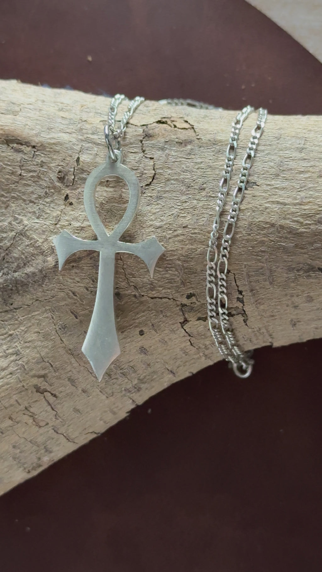 925 Sterling Silver Ankh Key of Life Durable Cross Pendant Faith Gift