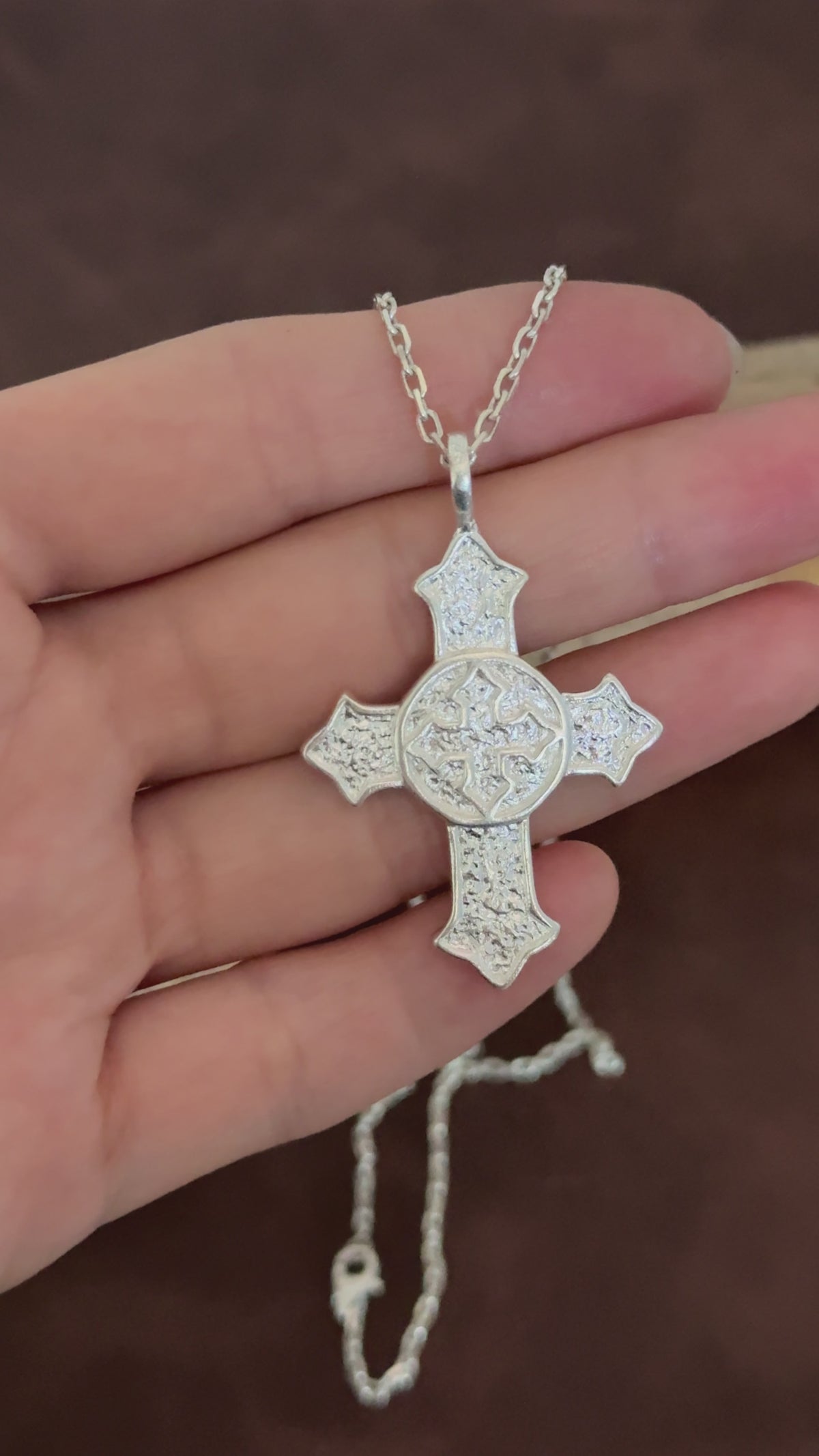 Custom 925 Sterling Silver Celtic Cross Pendant Enclosing Your Heart In Eternal Holy Light