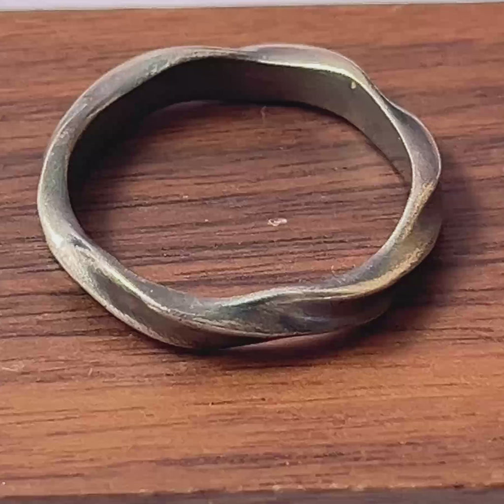 Custom Engraved Mobius Ring 925 Sterling Silver Personalized Anniversary Gift-Wedding Rings