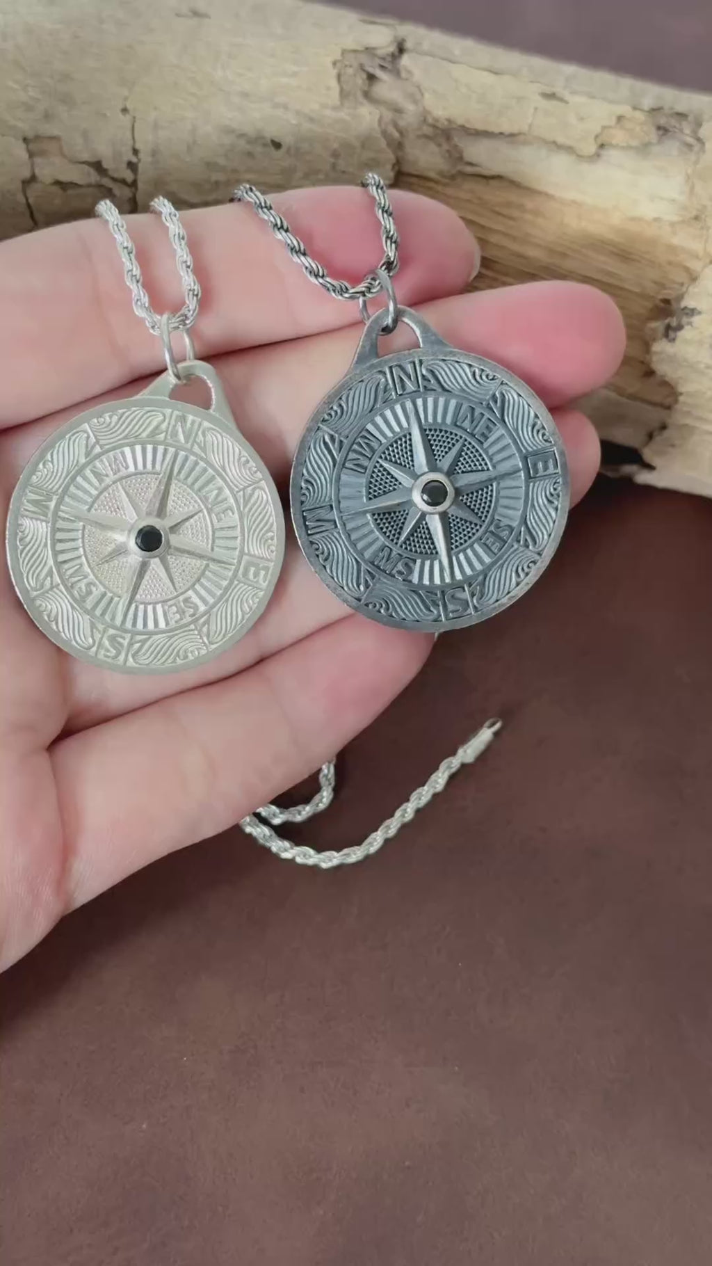 925 Sterling Silver Engravable Compass Pendant Guiding Your Journey In Timeless Style