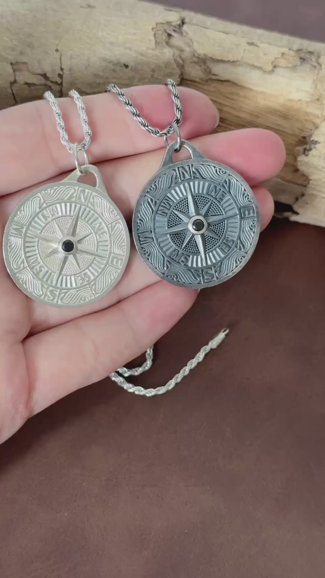 925 Sterling Silver Engravable Compass Pendant Guiding Your Journey In Timeless Style