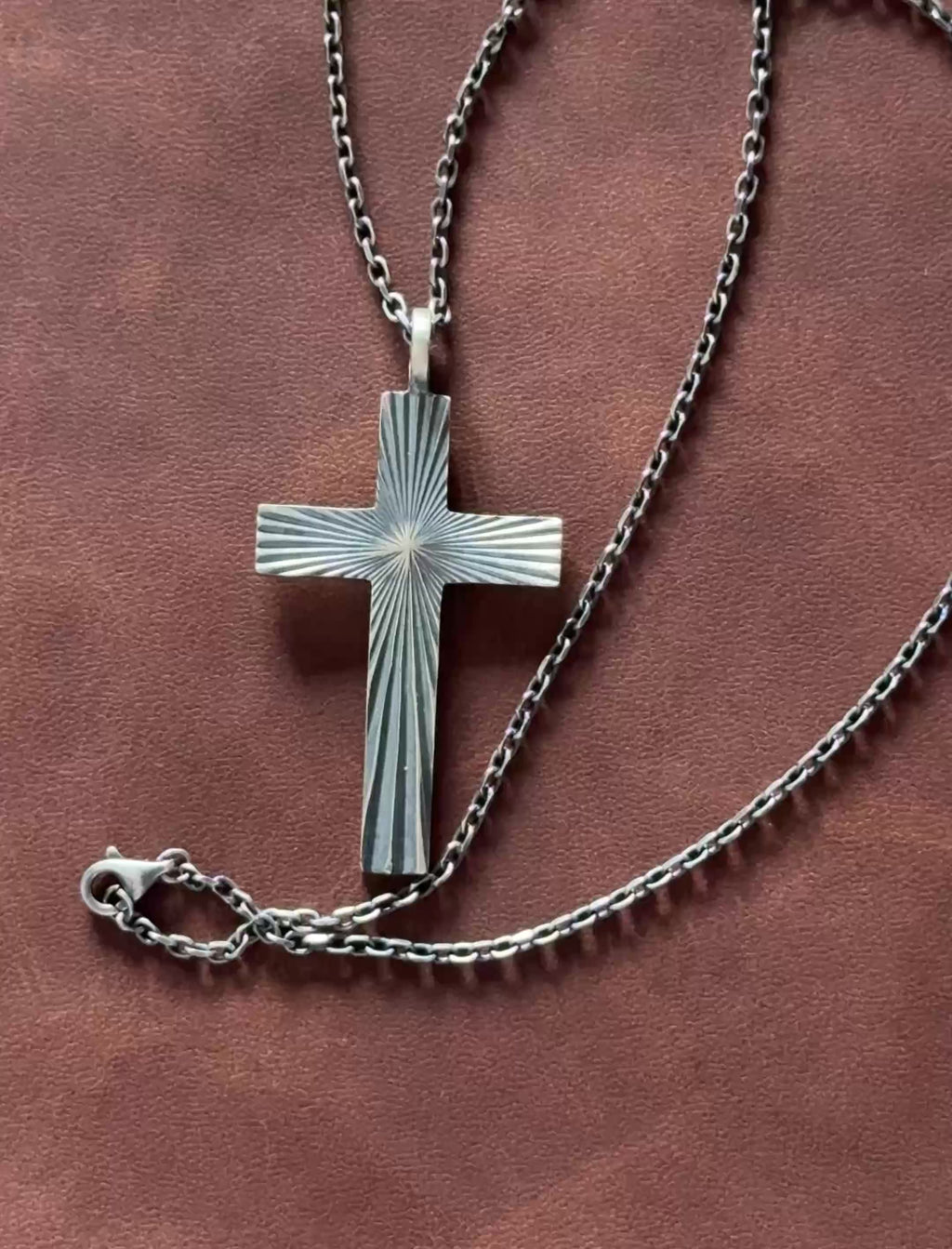 Radiant 925 Sterling Silver Cross Necklace for Divine Light & Everlasting Faith