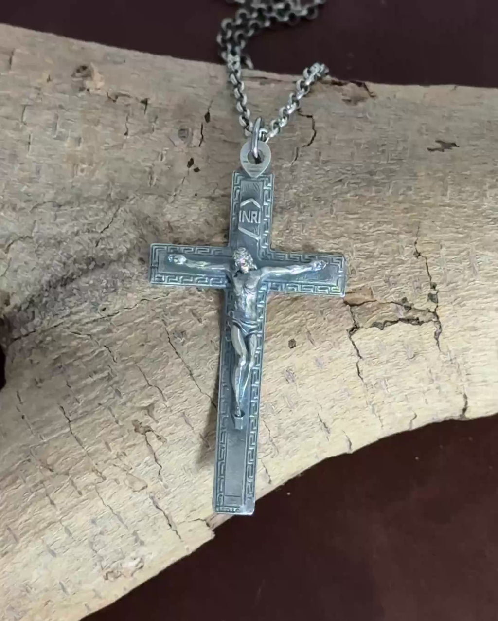 Custom 925 Sterling Silver Crucifix Necklace for Divine Salvation & Protection