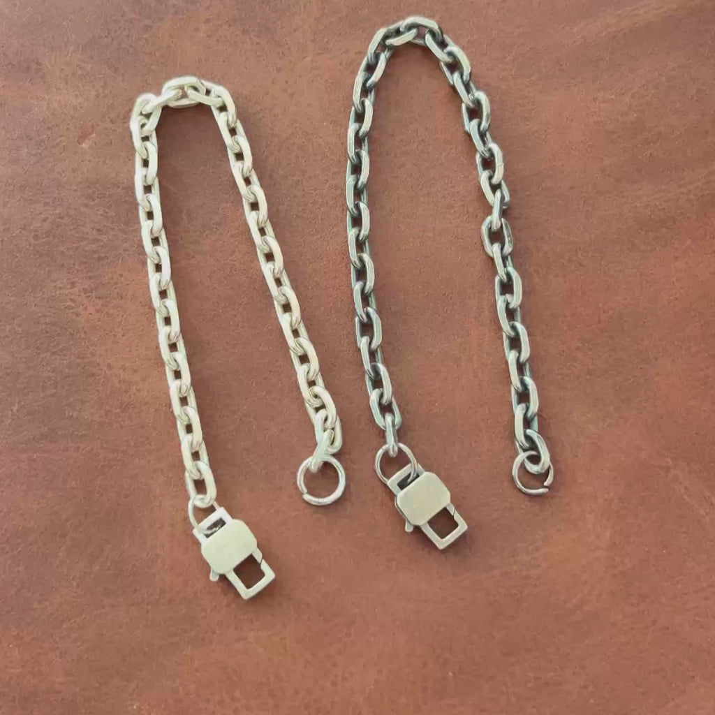 Personalized 925 Sterling Silver Anchor Cable Chain Anklet for Men Women