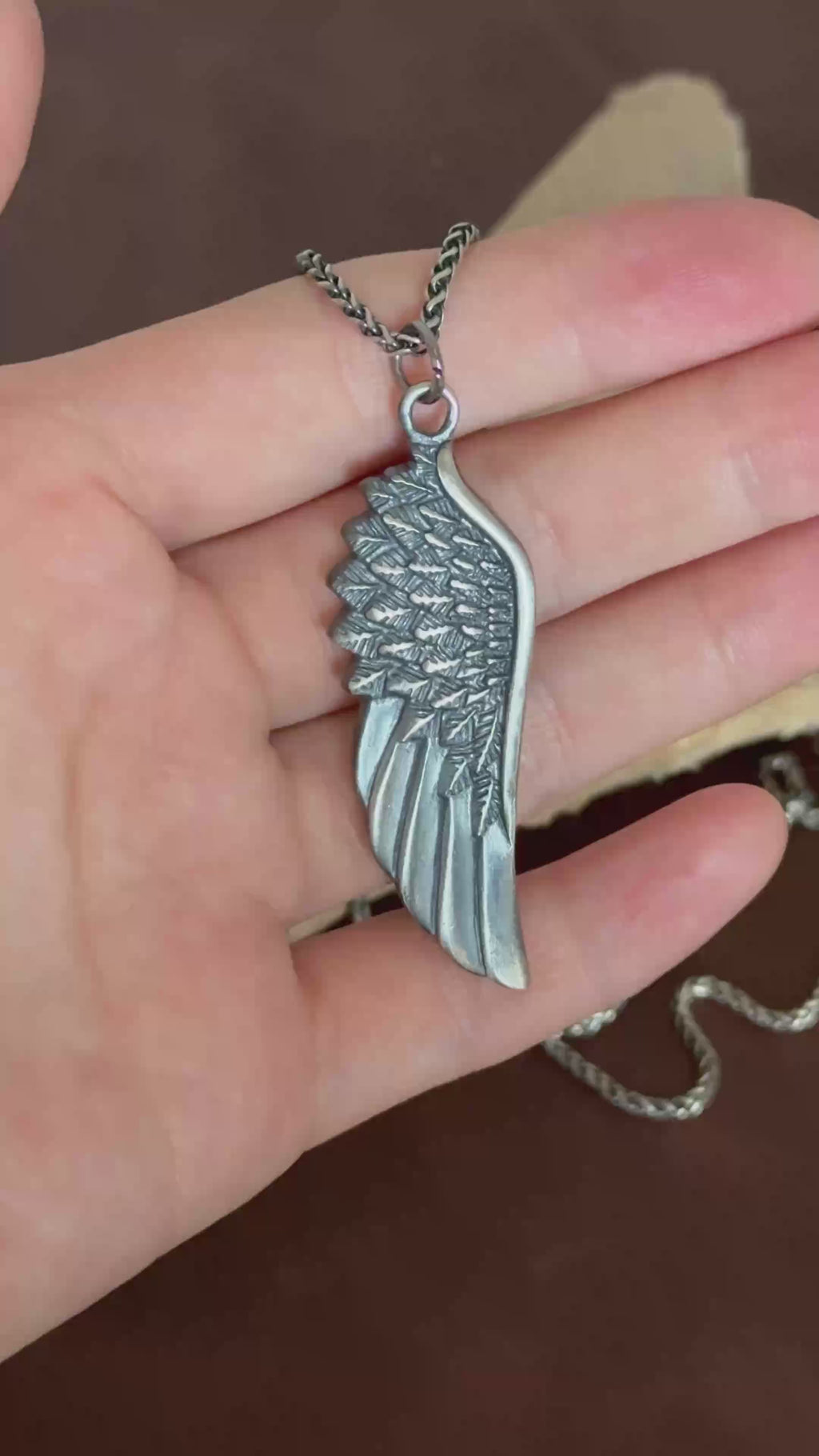 Custom 925 Sterling Silver Angel Wing Pendant Bringing Guardian Protection And Freedom