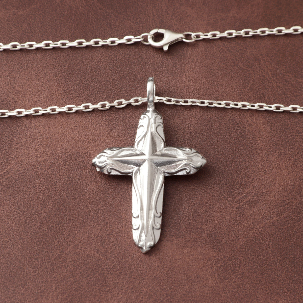 925 Sterling Silver Radiant Starburst Cross Pendant for Divine Light and Holy Grace