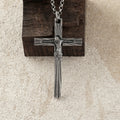 925 Sterling Silver Radiant Crucifix Holy Jesus Cross Durable Necklace