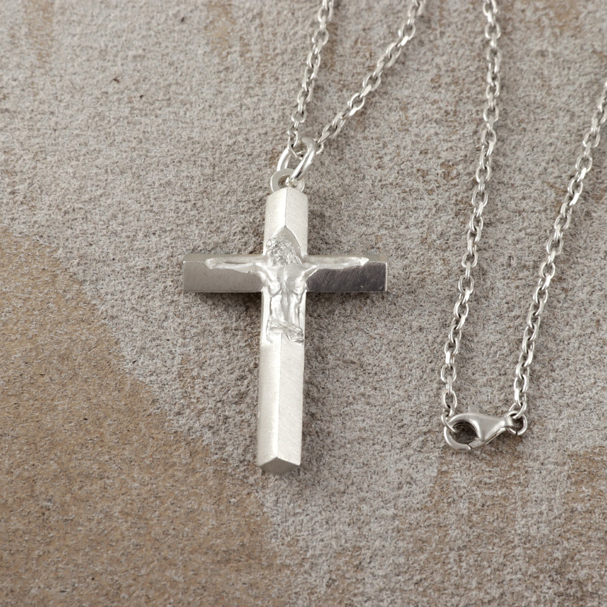 925 Sterling Silver Holy Crucifix, Sacred Jesus Cross Pendant for Faith & Salvation