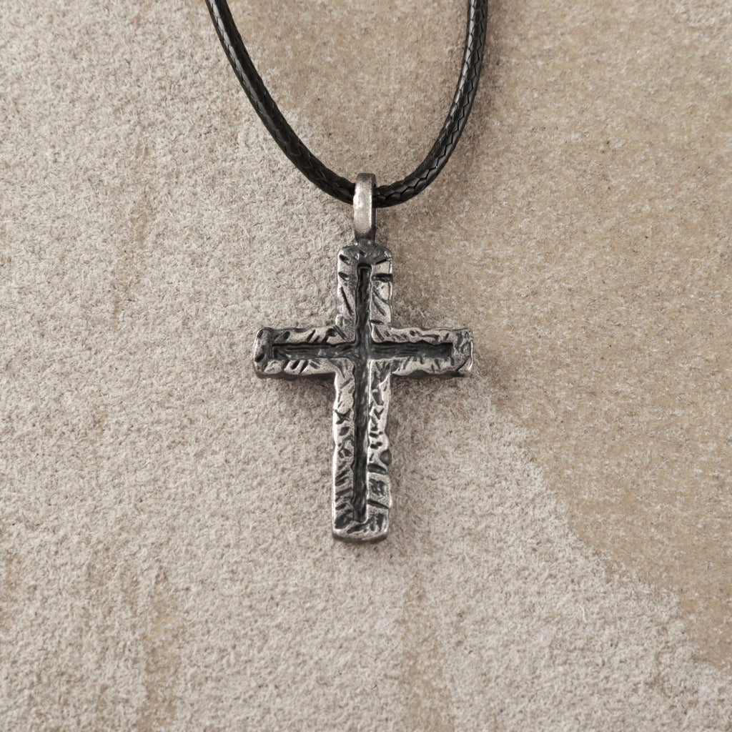 925 Sterling Silver Old Rugged Cross Durable Sacred Faith Pendant Necklace