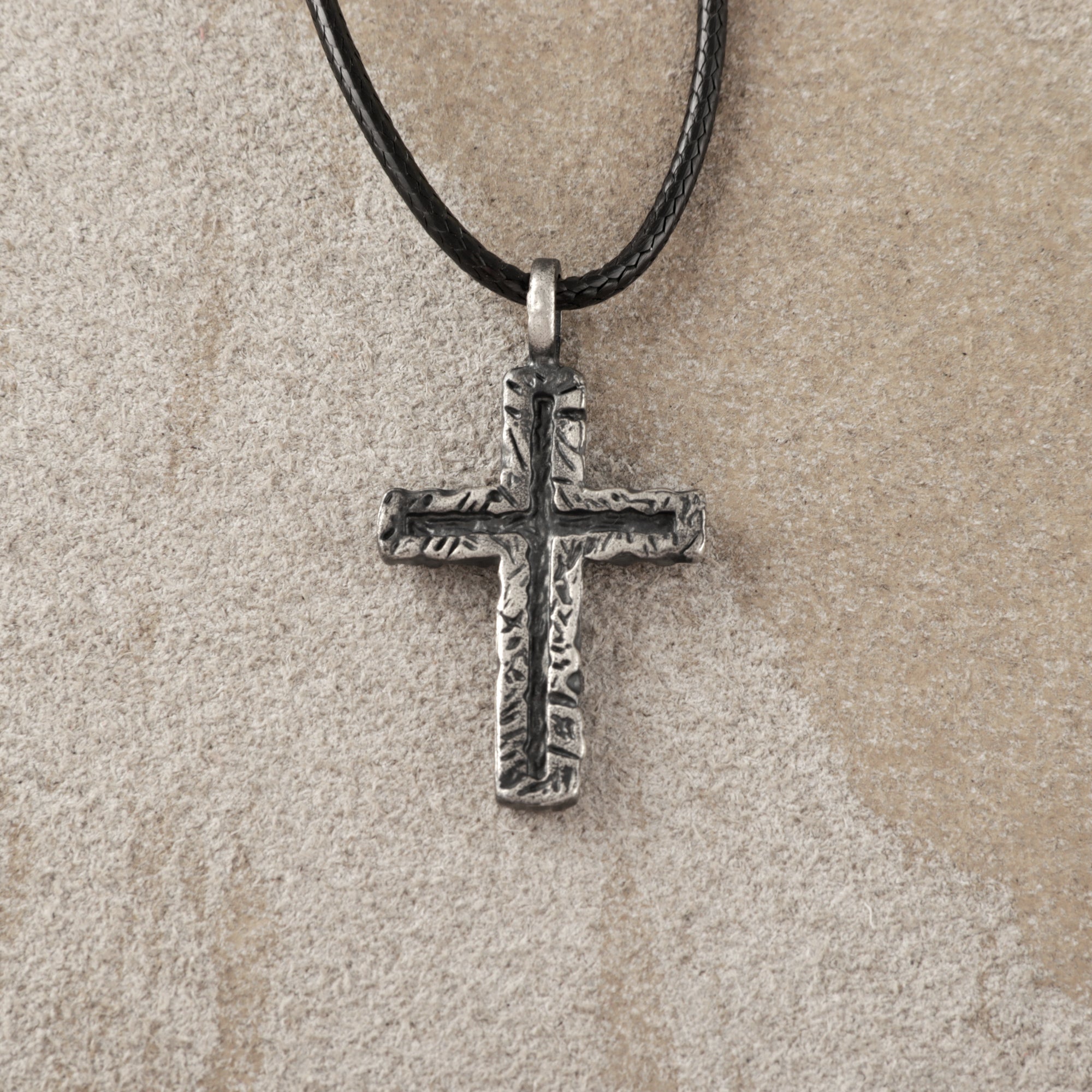 925 Sterling Silver Old Rugged Cross Durable Sacred Faith Pendant Necklace