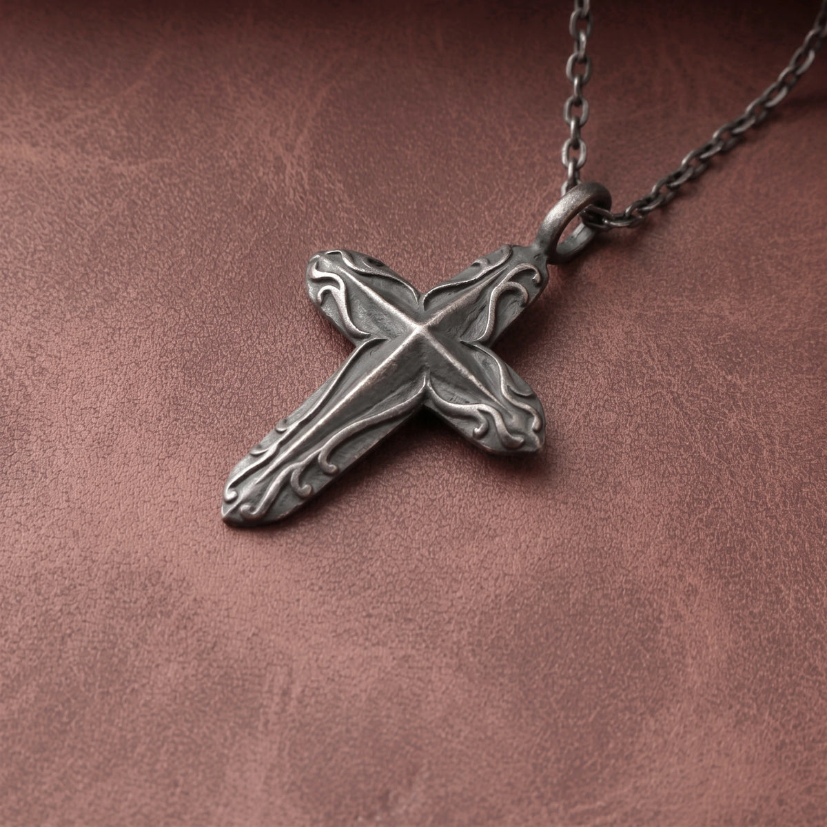 925 Sterling Silver Radiant Starburst Cross Pendant for Divine Light and Holy Grace